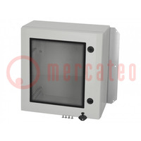 Enclosure: wall mounting; X: 500mm; Y: 500mm; Z: 210mm; ARCA; grey