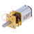 Motor: DC; with gearbox; LP; 6VDC; 360mA; Shaft: D spring; 249: 1