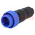 Connector: circular; plug; male; PIN: 6; w/o contacts; for cable
