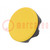 Knob; Ø: 56mm; Ext.thread: M8; 20mm; technopolymer PA; Cap: yellow