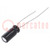 Capacitor: electrolytic; THT; 2.2uF; 50VDC; Ø5x11mm; Pitch: 5mm