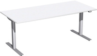 Elektrisch höhenverstellbarer Tower Rechteck-Tisch in Weiß, HxBxT 680 - 1160 x 1800 x 800 mm | GF1236