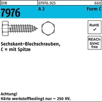 Blechschraube DIN 7976 Sechskant/Spitze