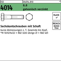 Sechskantschraube ISO 4014 Schaft M12x 1