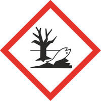 GHS-Gefahrensymbol 09 Umwelt, 10,0 x 10,0 cm, selbstklebende PVC-Folie