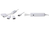 DIGITUS USB 2.0 Kabel Hub, 4 Port, weiß (11002847)
