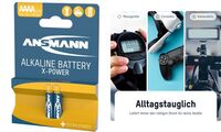 ANSMANN Alkaline Batterie "X-POWER" AAAA, 2er Blister (18005584)