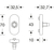 Skizze zu FSB Fenstergriff Adapter-Rosette oval, Edelstahl matt