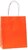 Torba papierowa Ecobag, 180x80x225mm, 250 sztuk, pomarańczowy