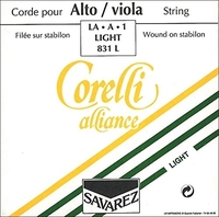 CORELLI VIOLA STRINGS ALLIANCE G SYNTHETIC/SILVER WOUND FORTE 833F