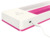 Stifteschale WOW Duo Colour mit Induktionsladegerät, Polystyrol, weiß/pink