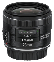 Canon EF 28mm f/2.8 IS USM SLR Wide lens Black