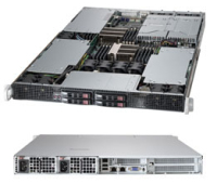 Supermicro SYS-1027GR-TRFT+ server barebone Intel® C602 LGA 2011 (Socket R) Rack (1U) Black