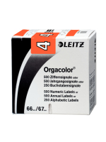 Leitz Orgacolor étiquette auto-collante Rectangle aux angles arrondis Orange