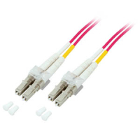 EFB Elektronik LWL Duplex Patchkabel LC - LC 0,5m 50/12 Glasvezel kabel OM4 Violet