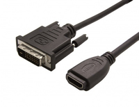 ITB RO12.99.3116 adaptador de cable de vídeo 0,15 m DVI HDMI Negro