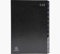 Exacompta 57012E fichier Carton Noir A4
