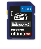 Integral 16GB ULTIMAPRO SDHC/XC 80MB CLASS 10 UHS-I U1 16 Go SD