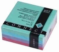Connect Quick Notes Cube Green, Yellow, Blue & Pink etiqueta autoadhesiva 400 pieza(s)