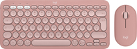 Logitech Pebble 2 Combo tastiera Mouse incluso RF senza fili + Bluetooth QWERTZ Tedesco Rosa