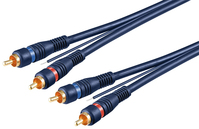 Goobay 50175 audio kábel 5 M 2 x RCA Kék, Vörös