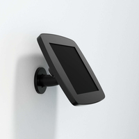 Bouncepad Wallmount | Apple iPad 3rd Gen 9.7 (2012) | Black | Exposed Front Camera and Home Button |