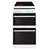 Amica AFC5100WH cooker Electric Ceramic Black, White A