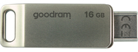 Goodram ODA3 lecteur USB flash 16 Go USB Type-A / USB Type-C 3.2 Gen 1 (3.1 Gen 1) Argent