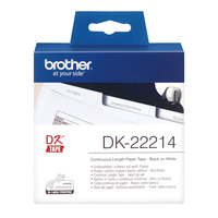 Brother DK-22214 címkéző szalag Fehéren fekete