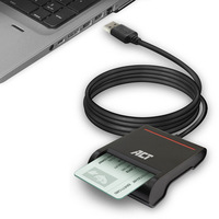 ACT AC6015 Smart-Card-Lesegerät Drinnen USB USB 2.0 Schwarz