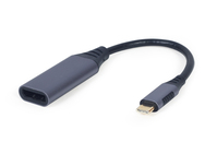 Cablexpert A-USB3C-DPF-01 video kabel adapter 0,15 m USB Type-C DisplayPort Grijs