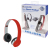 LogiLink HS0035 hoofdtelefoon/headset Bedraad Hoofdband Oproepen/muziek Rood