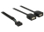 DeLOCK 83823 câble USB 0,4 m USB 2.0 2 x USB A Noir