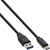 InLine USB 3.2 Gen.1x2 Kabel, USB-C Stecker an A Stecker, schwarz, 0,3m