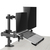 Ewent EW1519 soporte para ordenador portátil Soporte de mesa con estante para ordenador portátil y brazo para monitor Negro 39,6 cm (15.6")