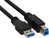 InLine 2.5 USB 3.0 USB Kabel 2,5 m USB A USB B Schwarz