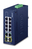 PLANET Industrial 8-Port 10/100TX + Unmanaged Fast Ethernet (10/100) Blauw