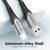 Vention Cotton Braided USB 2.0 A Male to Micro-B Male 3A Cable 0.5M Gray Aluminum Alloy Type