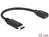 Delock Adapterkabel USB Type-C™ 2.0 Stecker > USB 2.0 Typ Micro-B Buchse 15 cm s