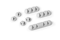 Durable CAVOLINE� Cable Management Clip Mix - Grey - Pack of 7