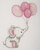 Counted Cross Stitch Kit: Baby Sets: Girl Balloons