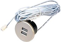 USB-LED-Sicherheitstrafo 2x24VDC 2500mm sw 21700101003