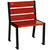 Silaos Wood and Steel Chair - RAL 9005 - Jet Black - Mahogany - Without Armrests