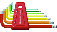 Winkel-Stiftschlüsselsatz PB 212 H 6RB 7-teilig, 1,5-6 mm, farbig