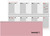 BIELLA Pultkalender Colorful 2025 888377400025 1W/2S rosa ML 29.7x10.5cm
