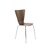 Arista Walnut/Chrome Wooden Bistro Chair (Pack of 4) KF72578