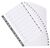 Exacompta Index 1-20 A4 160gsm Card White with White Mylar Tabs