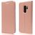 NALIA Flip Cover compatibile con Samsung Galaxy S9 Plus, Custodia Sottile Verticale Case Protettiva Ecopelle magnetico, Similpelle Protezione Telefono Cellulare Slim full-body R...