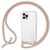 NALIA Necklace Cover with Band compatible with iPhone 12 Pro Max Case, Transparent Protective Hardcase & Adjustable Holder Strap, Easy to Carry Crossbody Phone Bumper Slim Skin ...