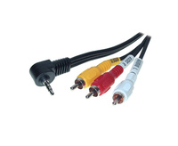 Audio/Video Verbindung, 3,5mm Klinke St an 3 x Cinch St, 1,5m, Good Connections®